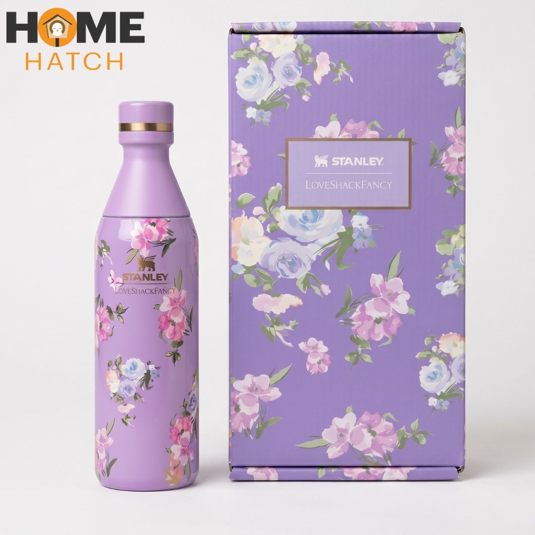 TANLEY x LoveShackFancy All Day Slim Bottle 16 OZ – Happy Thoughts