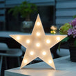 Star Shape Led Marque Lights, Ceramic Star Shape Light, Home Decor Night Light Lamp, Star Sign Wall Light