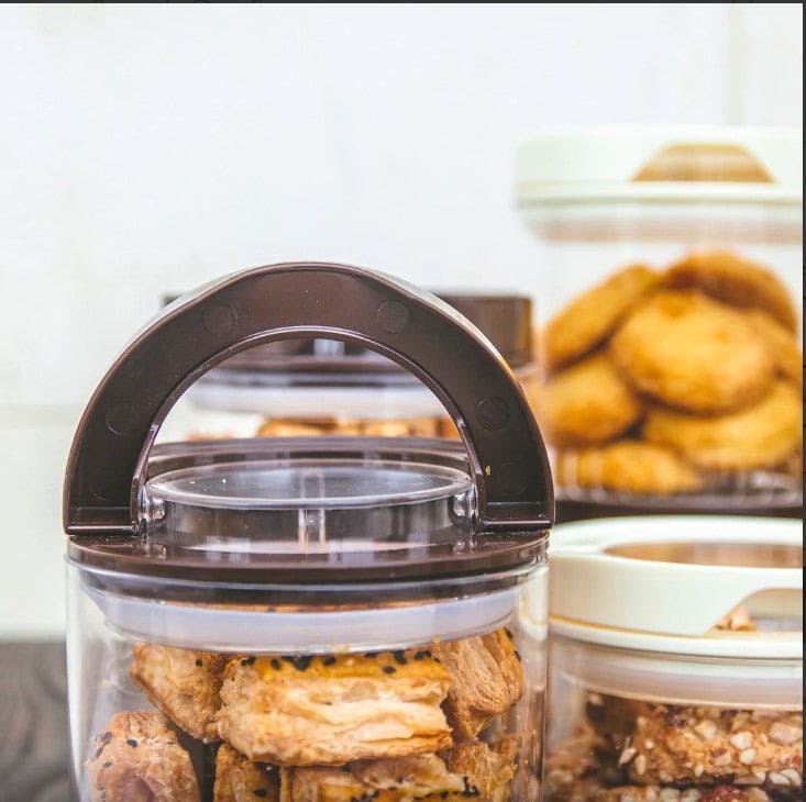 Set Of 6 Candy Acrylic Jar, Spice Candy Jar, Kitchen Use Spice Container Jar