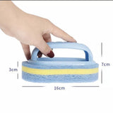 Plastic Cleaning Sponge Brush With Handle, Tile Decontamination Bathtub Cleaning Brush, Handheld Sponge Cleaning Brush, Durable Bathroom Kitchen Tool