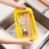 Adjustable Telescopic Dish Drainer, Sink Drain Basket, Washing Vegetable Fruit Plastic Drying Rack, Fruit And Vegetable Strainer, Kitchen Accessories Organizer