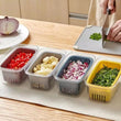 Drawer Refrigerator Basket, Stretchable Fridge Organizer, Pull-out Drawer Fresh Spacers, Ginger Garlic Storage Container For Refrigerator, Vegetables And Fruits Storage Containers