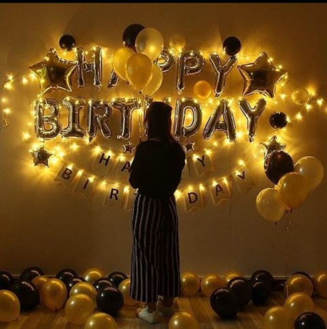 Today Is Your Day! Birthday/Anniversary Deal, Happy Birhday Balloons Deal, Happy Birthday Black And Golden Deal, Happy Birthday Party Supplies