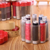 Flower Thread Box, Cloth Fabric Handy Needlework Tools, Thimble Buttons Mini Sewing Kit Organizer, Mini Sewing Kit Needle Threads Box