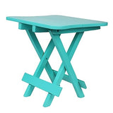 Kids Folding Table, Portable Folding Side Table, Foldable Coffee Table for Living Room, Garden, Outdoor, Corner Table/Bedside Table for Bedroom