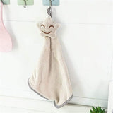 Star Kitchen Cleaning Towel, Microfiber Hanging Hand Towel, Cute Baby Towel, Bathing Towel For Children Kids Bathroom, Soft Hand Drying Towel, Coral Velvet Absorbent Cloth, Sink Towel with Loop, Hand Kitchen Towel Napkin with Ties