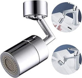Universal Splash Filter Faucet, 720° Swivel Faucet Spray Head, Rotatable Extension Faucet Filter Nozzle, Kitchen Bathroom Pressurized Extension Foaming Faucet, Swivel Sink Chrome Faucet Aerator for Face, Eyewash, and Gargle