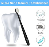 Wave Nano Bristle Toothbrush, Ultra Fine Soft Toothbrush, Oral Hygiene Tools Brush, Manual Dental Oral Care Brush, Adult Teeth Cleaning Toothbrush, Million Nano Bristle Teeth Cleaning Tool, Soft Floss Toothbrush Bristles for Sensitive Gums