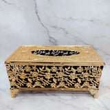 Fancy Waste Bin And Tissue Box Set, Luxury Garbage Bin With Tissue Box, Decorative Crystal Dustbin And Tissue Box