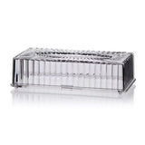 Strip Napkin Holder, Fancy Tissue Box Holder, Swirl Rectangular Acrylic Clear Plastic Tissue Holder