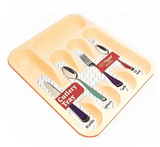 5 Gird Spoon Organizer, Mustang Plastic Cutlery Organizing Drawer Tray, Alluring Spoons And Folks Tray, Kitchen Utensils Organizer, Limon Spoon Stand