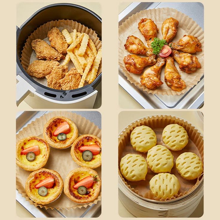 Disposable Air Fryer Paper Liners (50pcs) – Non-stick, greaseproof, and heat-resistant liners designed