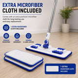 Super Absorbent Flat Microfiber Mop with Detachable Washable Pad