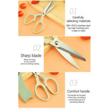 Kitchen Scissor Peelar Set, 3 In 1 Melon Planer, Wovilon Scissor And Peelar, Multipurpose Food Shear, Practical Kitchen Cutting Tool, Heavy Duty Meat Poultry,  Stainless Steel Utility for Ultra Sharp Seafood Herb Serrated