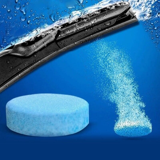 Set Of 12 Windshield Cleaning Tablet, Multifunctional Glass Cleaning Tabs, Home Toilet Cleaning Concentrated Tablets, Solid Effervescent Tablet, Auto Wiper Detergent Glass Cleaner, Multipurpose Washer Cleaner Tablet