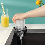 Automatic Cup Washer, Faucet Glass Cleaner For Kitchen Sink, Bar Glass Rinser Coffee Pitcher, Washer Bottle Rinser Wash Cup Tool, Faucet Bar Glass Rinse, Kitchen Sink Accessories Sets Glass Rinser, High Pressure Glass Cleaner