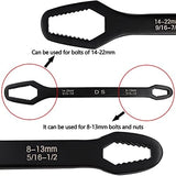 Universal Torx Wrench, Motorcycle Car Maintenance Dismantle Tools, Double Head Wrench, Reversible Ratchet Combination Spanner Set, 15 In 1 Multifunctional Torx Wrench, Self Tightening Adjustable Wrench