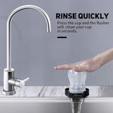 Automatic Cup Washer, Faucet Glass Cleaner For Kitchen Sink, Bar Glass Rinser Coffee Pitcher, Washer Bottle Rinser Wash Cup Tool, Faucet Bar Glass Rinse, Kitchen Sink Accessories Sets Glass Rinser, High Pressure Glass Cleaner