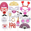 18pcs Wedding Decorations Photobooth Props, Bachelorette Party Bridal Shower Decor, Bridal Shower Party Decorations