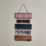 Family Rules Wall Hanging | Wall Décor | Home Décor
