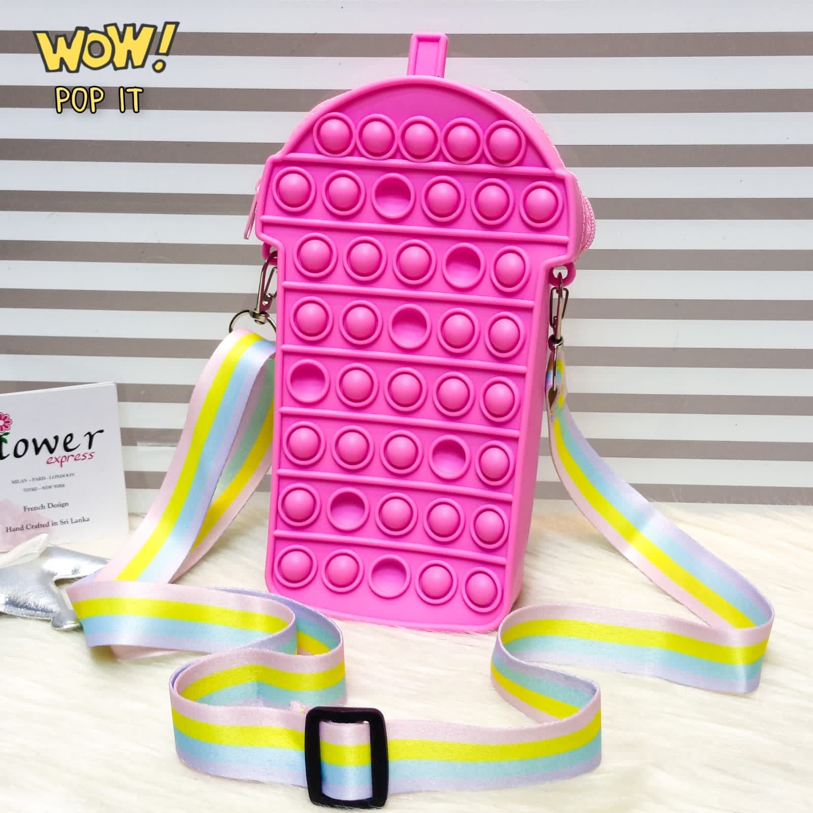 New 3D Silicone Ice Cream Shaped Pop It Bags, Pop It Adults Decompression Bag, New Mini Fingertip Toy Bag, Sensory Silicone Pop Fidget Bags For Kids, Push Bubble Popet Bag