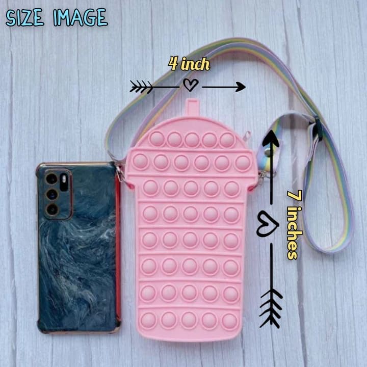 New 3D Silicone Ice Cream Shaped Pop It Bags, Pop It Adults Decompression Bag, New Mini Fingertip Toy Bag, Sensory Silicone Pop Fidget Bags For Kids, Push Bubble Popet Bag