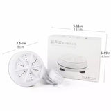 2 in 1 Ultrasonic Turbo Washing Machine, Portable Travel Washer, Air Bubble And Rotating Mini Ultrasonic Washing Machine,  Portable Removes Dirt Washer, USB Cable Machine for Travel