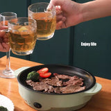 Electric Nonstick Portable Crepe Maker, Household Electric Heating Pot, Detachable Induction Cooker, Separate Heating Plate, Detachable Induction Hot Pot, Pancake Pie Cake Machine