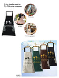 Women Wipeable Kitchen Apron, Enlarged Pocket Waterproof Oil-Proof Coffee Pinafore, Cooking Baking  Adult Bib, Kitchen Bib Aprons For Women & Men