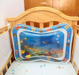 Baby Water Play Mat, Thicken PVC Playmat For Toddler, Play Center Water Mat for Babies, Tummy Time Water Play Mat, Newest Inflatable Infant Activity Play Mat