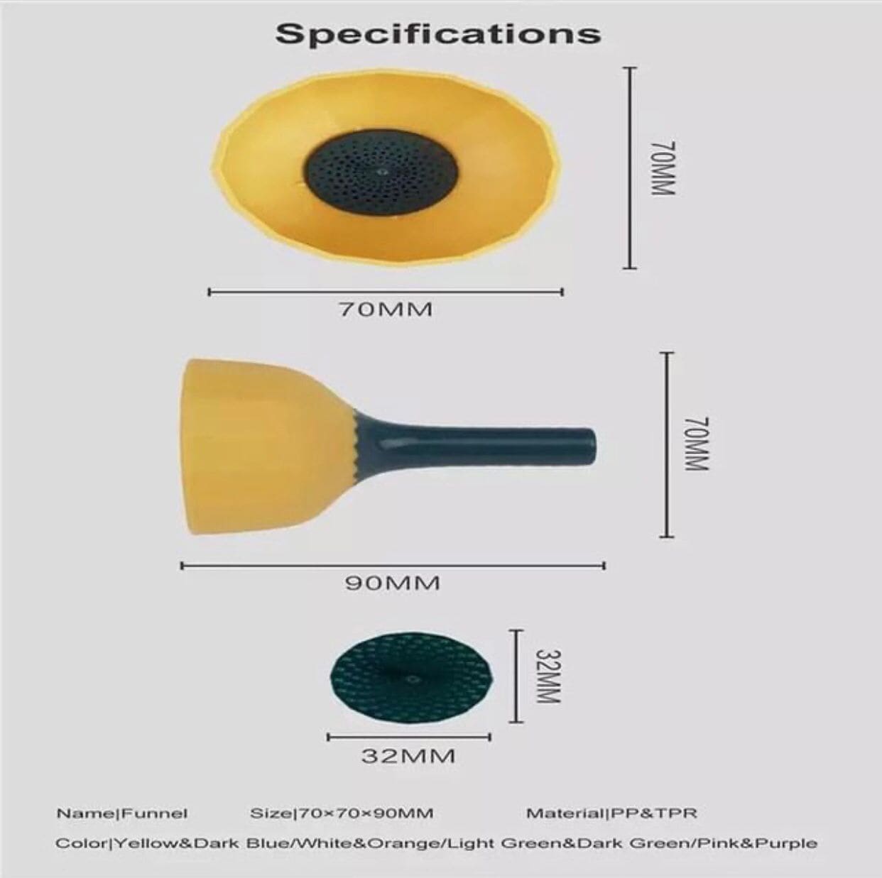 Mushroom Silicone Funnel, Multifunctional Leakproof Silicone Folding Funnel, Wide Mouth Liquid Funnel For Jars, Plastic Canning Funnels, Flask Filter For Oil Wine Water Spices, Mini Folding Oil Wine Funnel