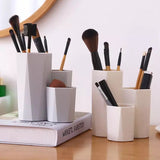 3 Grids Cosmetic Make-up Brush Storage Box, Makeup Nail Polish Cosmetic Holder, Make Up Pen Holder Rack, Multifunctional Desk Organizer Pencil Holder, Desk Dresser Vanity Bathroom Countertop
