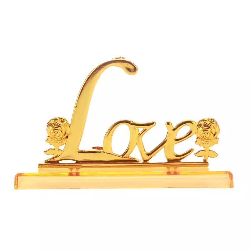 24K Almunium Foil Plated Gold Rose, Glided Gold Crystal Artificial Rose, Plastic Colorful Rose With Love Shape Base for Valentine's Day