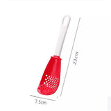 Garlic Crusher Spoon, Multifunctional Spoon, Colander Spoon, Egg Separating Spoon, Multi-Purpose Grinding Mashed Colander Spoon