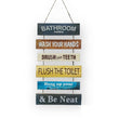Bathroom Rules Wall Hanging | Wall Décor | Home Décor