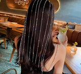 Amazing Open Hair Jewellery Metal Long Tassels Crystal Headband Hair Hoop Elegant Wind Princess Hairpin Women Jewellery