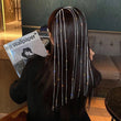 Amazing Open Hair Jewellery Metal Long Tassels Crystal Headband Hair Hoop Elegant Wind Princess Hairpin Women Jewellery