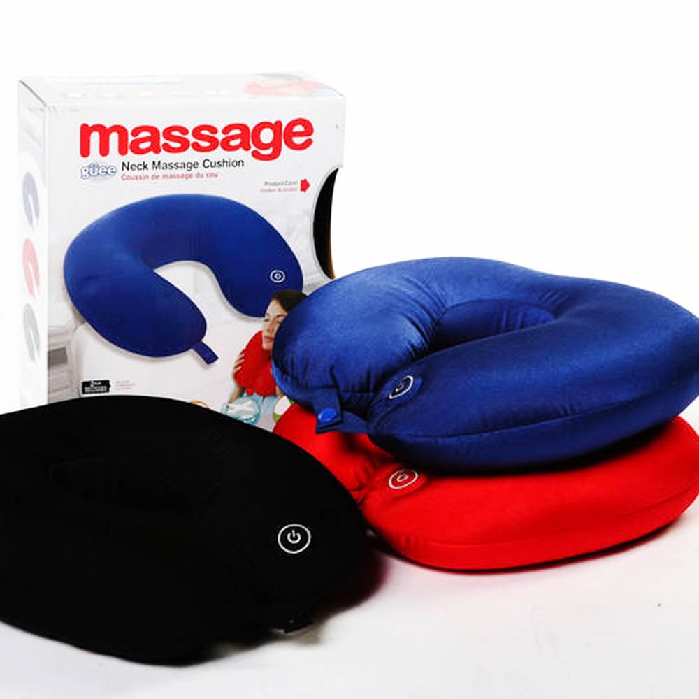 Neck Massager Pillow, Electric Memory Foam Travel Pillow, Flight Headrest Pillow, U Shape Electric Massager Cushion, Health Care Pillow, Acupressure Neck Cushion, Travel Accessory Pillow