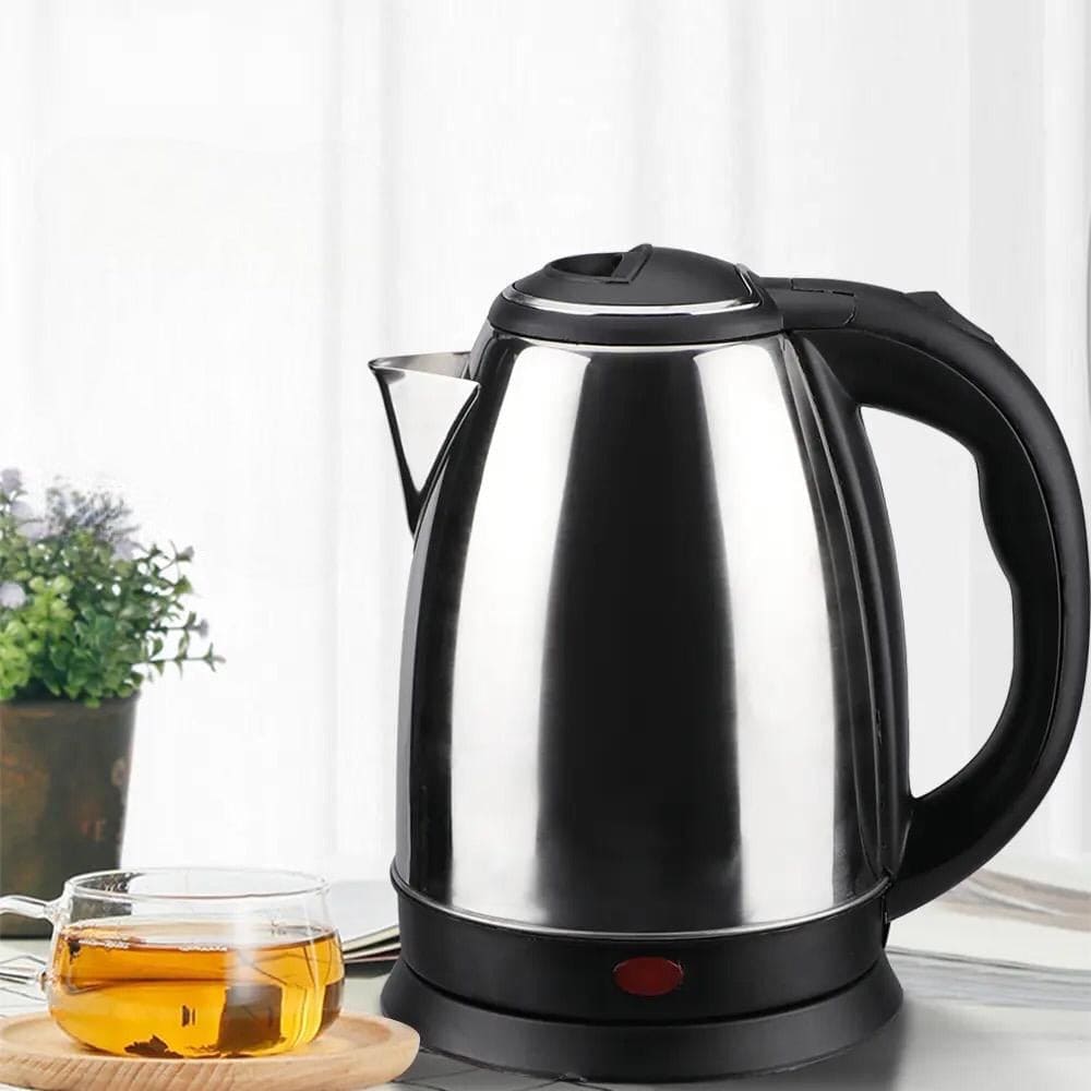 2L Stainless Steel Electric Kettle, Electric Teapot Water Boiler, Samovar Tea Thermos Pot, Anti Over Heat Thermal Mug, Portable Travel Water Boiler, Household Quick Heating Hot Water Boil Kettles, Electric Automatic Cut Off Jug Kettle