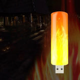 Led Flame Light, Flame Flashing Candle Light, Portable Mini Night Light, Ultra Bright Energy Saving Flame Light, USB Imitating Flickering Candle Night Lamp, Flame Flashing Candle Book Lamp