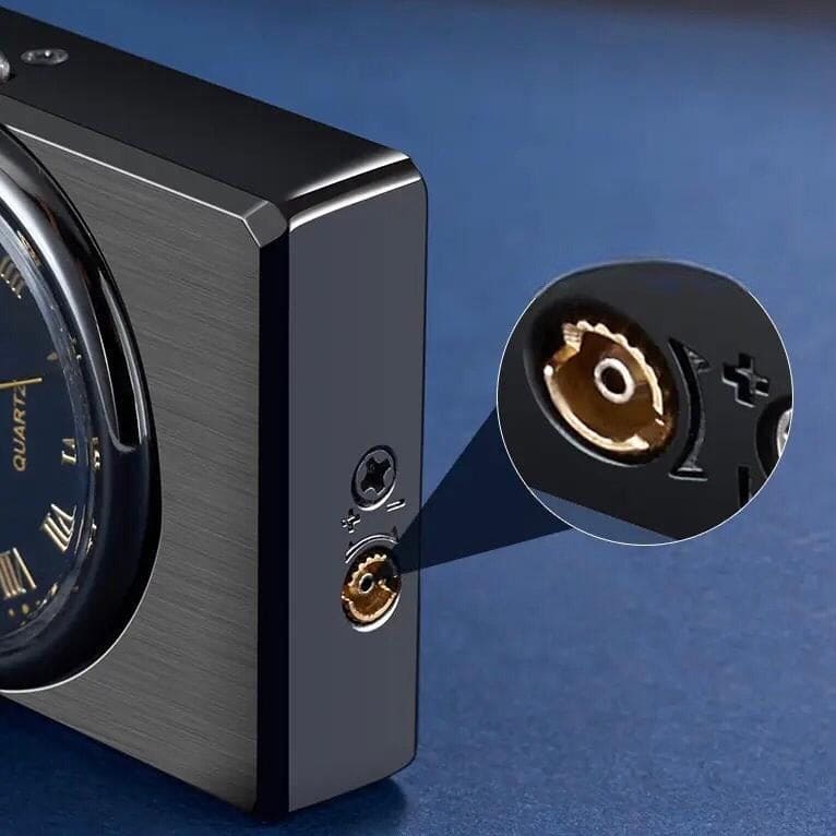 Flame Watch Lighter, Loud Clock Inflatable Windproof Lighter, Metal Turbo Flashlight Lighter, Butane Gas Lighter, Metal Watch Lighter, Cigarette Cigar Lighter, Jet Flame Torch Lighter, Portable Pocket Torch Lighter