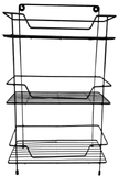 Narrow Metal Rack, Multipurpose Iron Metal Storage Shelf, 2 And 3 Layer Kitchen Bathroom Storage Organizer Rack, Multifunction Wall Rack, Caddy Basket Organizer