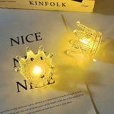 Crown Night Light, Home Decor Crown Nightlight, Decoration Ornament Wedding Romantic Candles Light