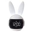 Bunny Alarm Clock, Rabbit Alarm Clock For Girls And Boys, Cute Alarm Clock With Ringtones, Rechargeable Snoozing Night Light Clock