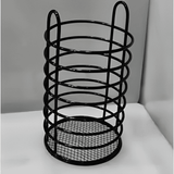Dependable Spoon Holder, Counter Top Cutlery Holder,  Spoons Forks Knife Utensils Organizer, Kitchen Storage Tube Barrel Tableware Rack, Caddy Cutlery Utensil Holder