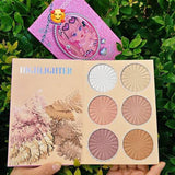 All In One Makeup Book, 4 In 1 Beauty Palette, Eyeshadow Highlighter Blusher Palette