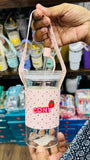 Glass Tumbler with Strap & Charm | Cute Sling Cup