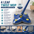 Rotatable 4 Leaf Twist Mop