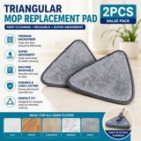 Triangle Mop Replacement Pads – Washable Microfiber Cleaning Pads