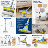 Hands-Free Squeeze Sponge Mop